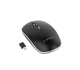 Gembird MUSW-4BSC-01 souris Ambidextre RF Wireless + USB Type-C Optique 1600 DPI