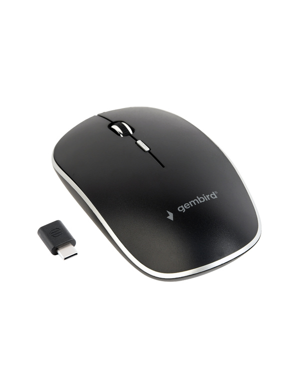 Gembird MUSW-4BSC-01 souris Ambidextre RF Wireless + USB Type-C Optique 1600 DPI
