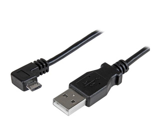 StarTech.com USBAUB2MRA câble USB 2 m USB 2.0 USB A Micro-USB B Noir
