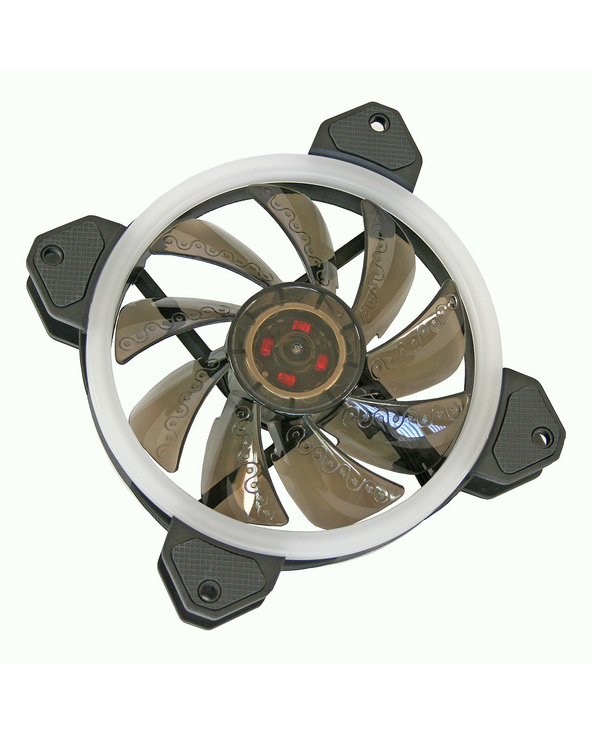 Cooltek Silent Fan 120 RGB Boitier PC Ventilateur 12 cm Noir, Blanc