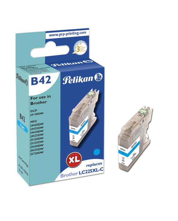 Pelikan B42 Cyan cartouche d'encre 1 pièce(s) Compatible Rendement élevé (XL)