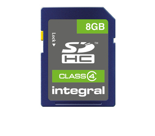 Integral 8GB SDHC CLASS 4 MEMORY CARD 8 Go SD UHS-I