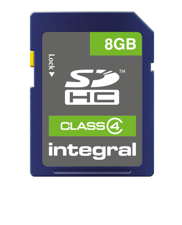 Integral 8GB SDHC CLASS 4 MEMORY CARD 8 Go SD UHS-I