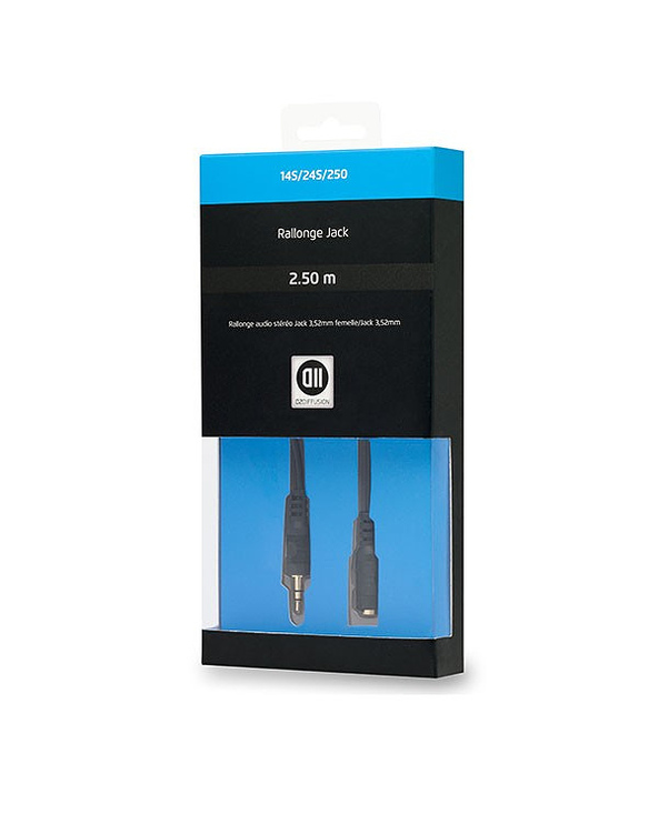 D2 Diffusion D2JKMF250 câble audio 2,5 m 3,5mm Noir