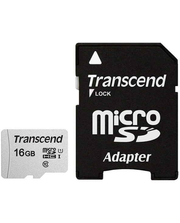 Transcend microSDHC 300S 16GB 16 Go NAND Classe 10