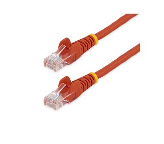 StarTech.com Câble réseau Cat5e UTP sans crochet de 1 m - Cordon Ethernet RJ45 anti-accroc - M/M - Rouge