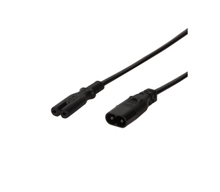 LogiLink 2m, IEC 60320-C8/IEC 60320-C7 Noir Coupleur C7 Coupleur C8