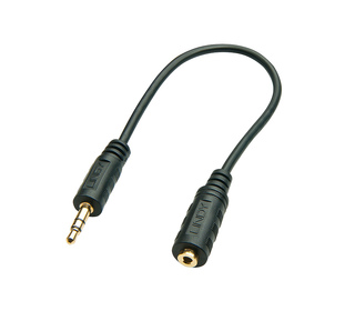 Lindy 35699 câble audio 20 m 3,5mm 2,5 mm Noir
