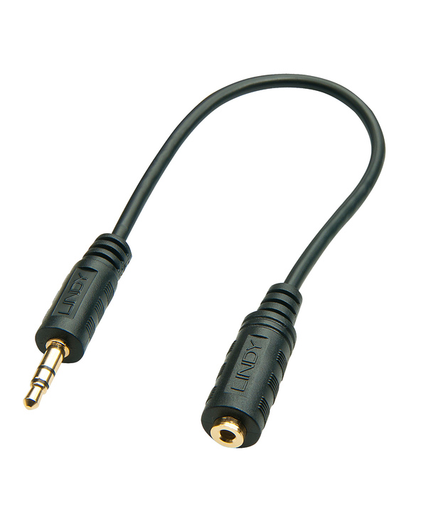 Lindy 35699 câble audio 20 m 3,5mm 2,5 mm Noir