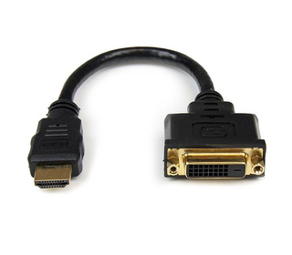 StarTech.com Câble adaptateur vidéo HDMI vers DVI-D de 20 cm - HDMI mâle vers DVI femelle