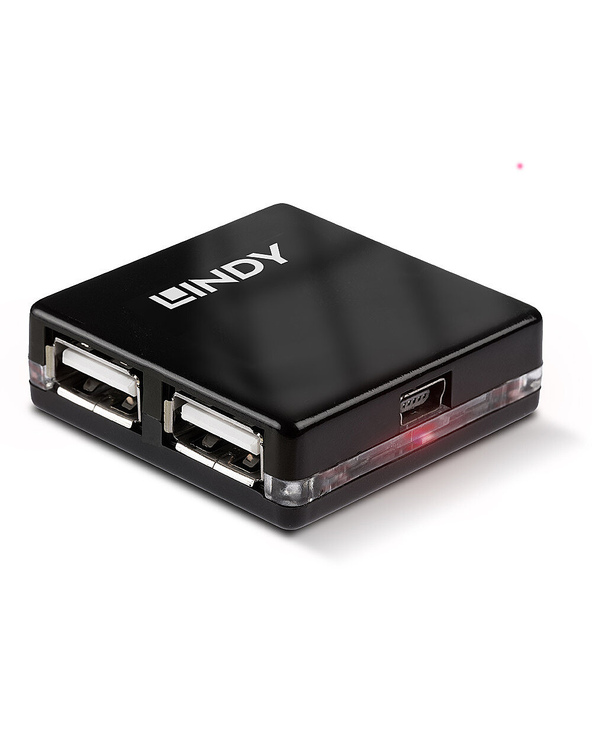 Lindy 42742 hub & concentrateur 480 Mbit/s Noir
