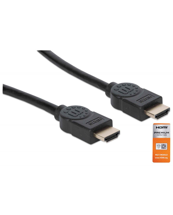 Manhattan 355346 câble HDMI 1,8 m HDMI Type A (Standard) Noir