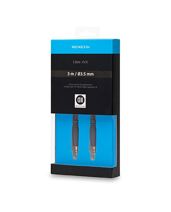 D2 Diffusion D2JK300 câble audio 3 m 3,5mm Noir