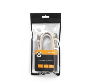 D2 Diffusion D2RJ45D200 câble de réseau Blanc 2 m Cat6 U/UTP (UTP)