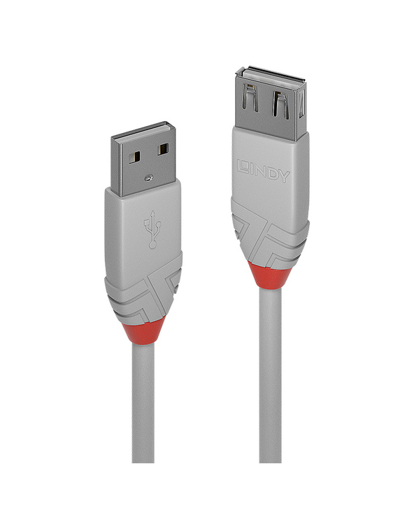 Lindy 36711 câble USB 0,5 m USB 2.0 USB A Gris