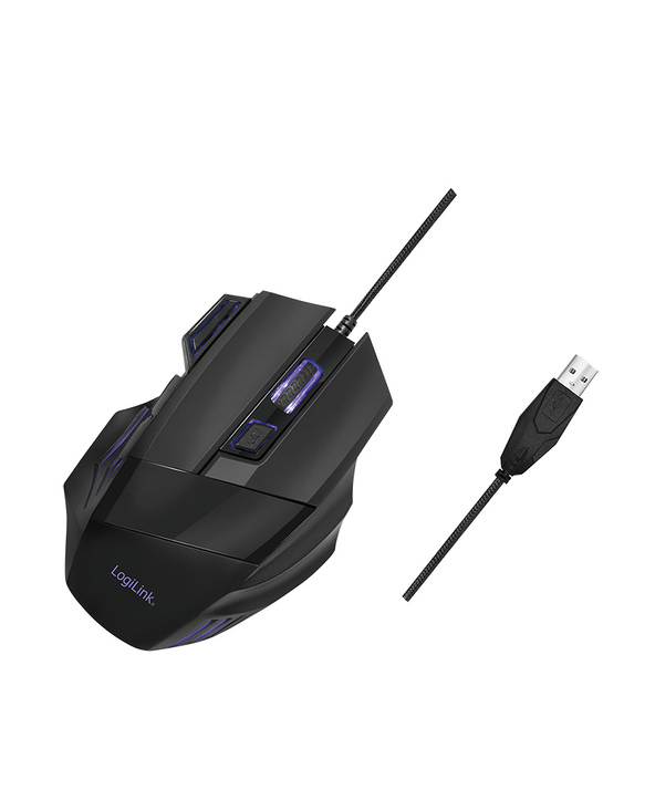 LogiLink ID0202 souris Jouer Droitier USB Type-A Optique 2400 DPI