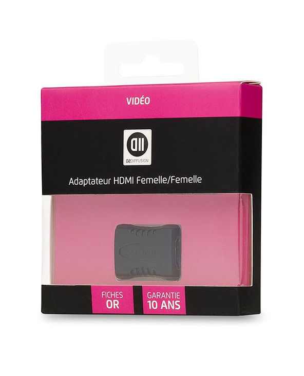 D2 Diffusion D2ADPHDMIFF changeur de genre de câble HDMI Noir