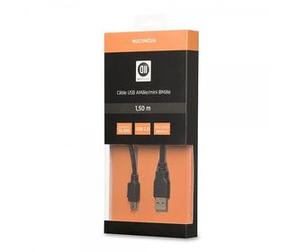 D2 Diffusion D2MINIUSB150 câble USB 1,5 m USB 2.0 USB A Mini-USB A Noir