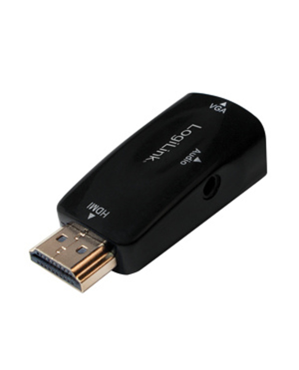LogiLink CV0107 changeur de genre de câble HDMI VGA Noir