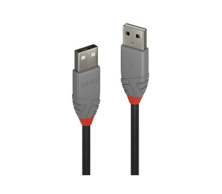 Lindy 36691 câble USB 0,5 m USB 2.0 USB A Noir, Gris