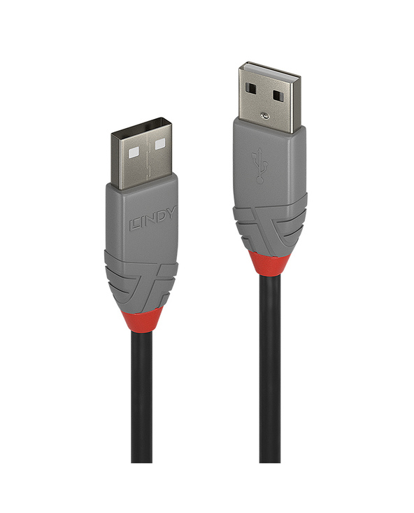 Lindy 36691 câble USB 0,5 m USB 2.0 USB A Noir, Gris