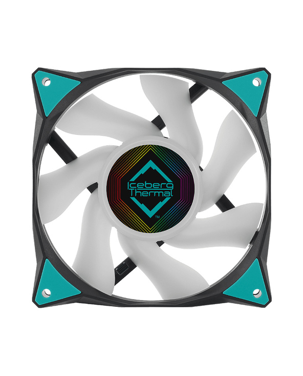 Iceberg Thermal IceGALE ARGB Boitier PC Ventilateur 12 cm Noir 1 pièce(s)