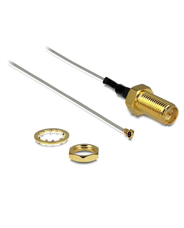 DeLOCK 88815 câble coaxial 0,2 m MHF IV (I-PEX) RP-SMA Gris