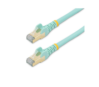 StarTech.com Câble réseau Cat6a STP blindé sans crochet de 2 m - Aqua