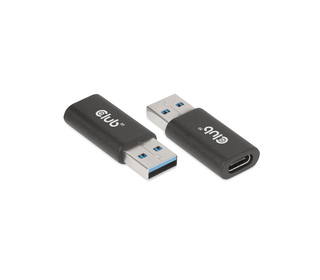 CLUB3D CAC-1525 changeur de genre de câble USB A USB Type C Noir