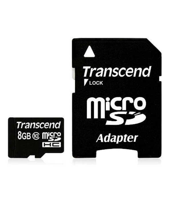 Transcend TS8GUSDHC10 mémoire flash 8 Go MicroSDHC NAND Classe 10