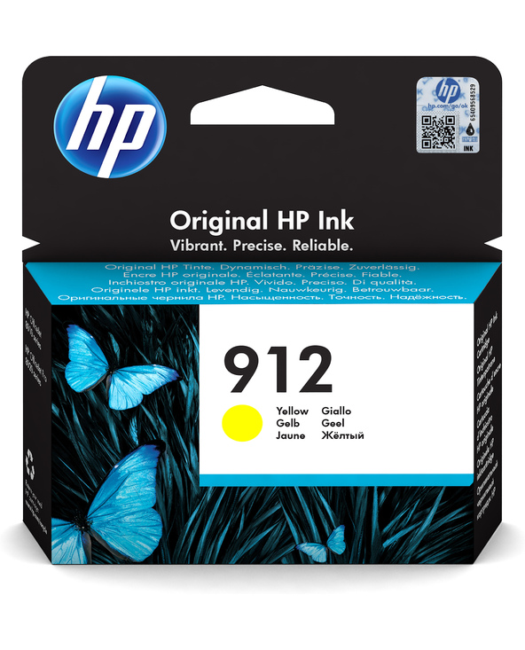 HP 912 Cartouche d'encre jaune authentique