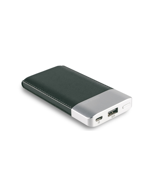 RealPower PB-4000 Fashion Lithium Polymère (LiPo) 4000 mAh Noir, Argent