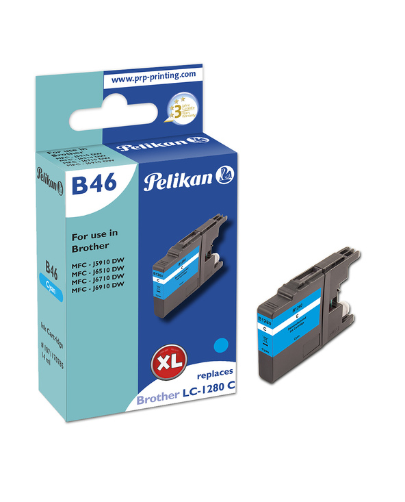 Pelikan B46 Cyan cartouche d'encre 1 pièce(s) Compatible Rendement élevé (XL)