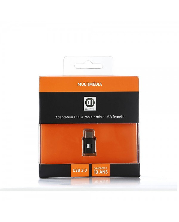 D2 Diffusion D2USBCMICUSBFADP changeur de genre de câble USB 2.0 Type C Micro-USB 2.0 Noir
