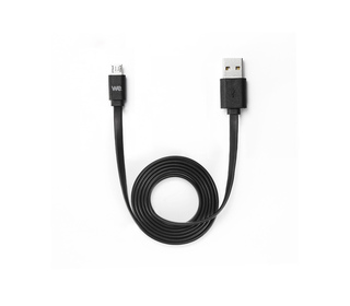 WE WEUSBMICROPLREV100N câble USB 1 m USB 2.0 USB A Micro-USB B Noir