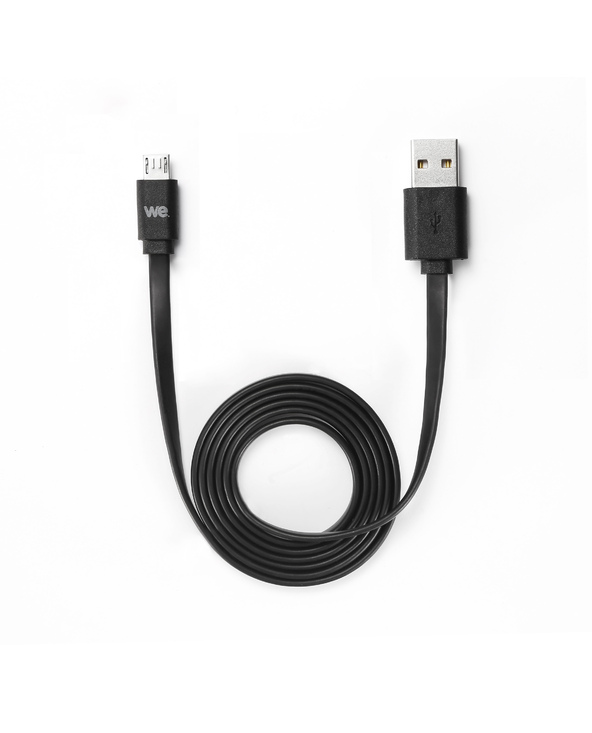 WE WEUSBMICROPLREV100N câble USB 1 m USB 2.0 USB A Micro-USB B Noir