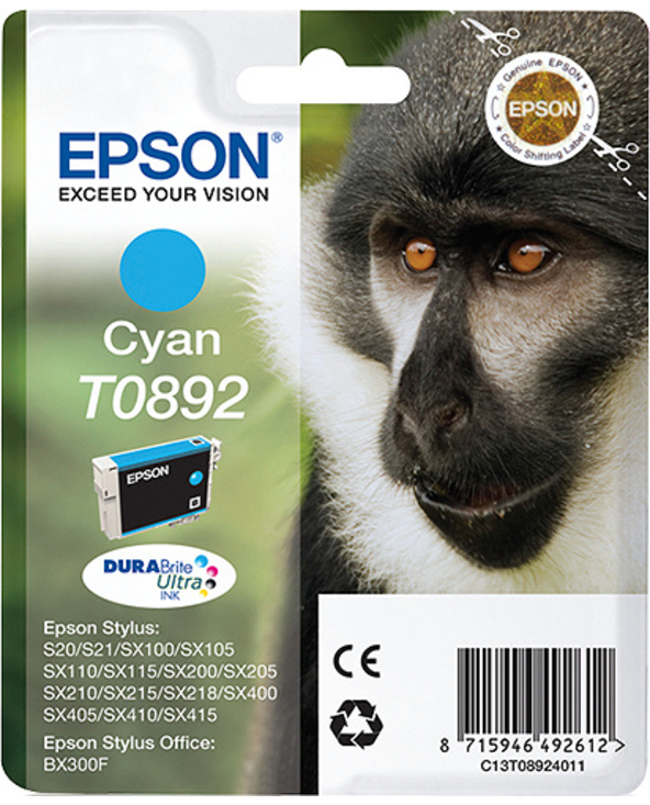 Epson Monkey Cartouche "Singe" - Encre DURABrite Ultra C