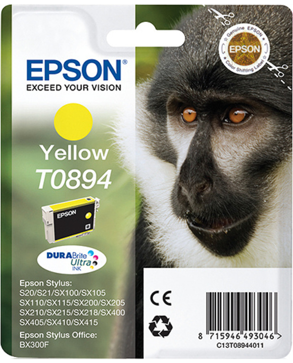 Epson Monkey Cartouche "Singe" - Encre DURABrite Ultra J