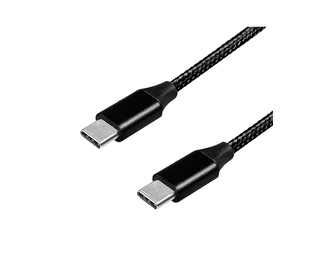 LogiLink CU0154 câble USB 1 m USB 2.0 USB C Noir