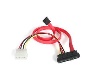 StarTech.com Câble Adaptateur SAS SFF 8482 vers SATA avec Alimentation LP4 - 46 cm