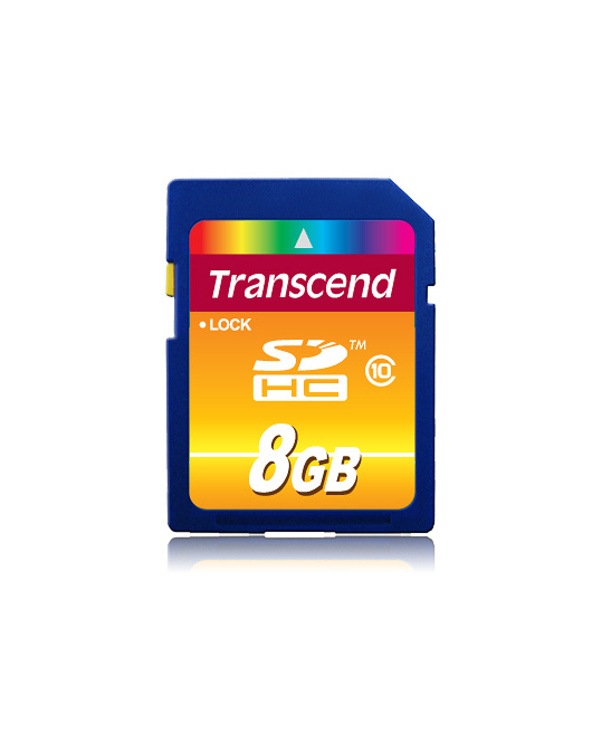 Transcend TS8GSDHC10 mémoire flash 8 Go SDHC NAND Classe 10