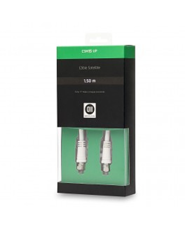 D2 Diffusion D2SAT150 câble coaxial 1,5 m SAT Blanc