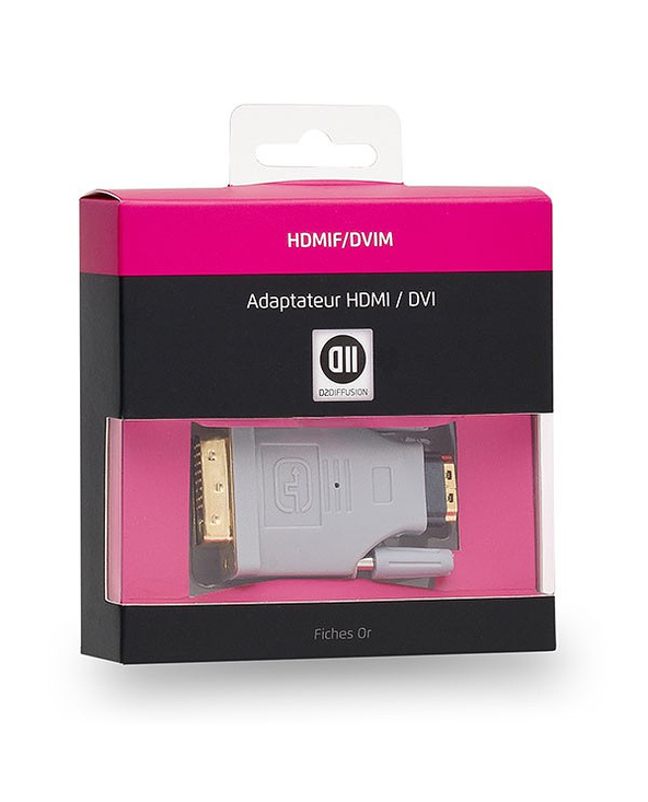 D2 Diffusion D2ADPHDMIFDVIM changeur de genre de câble HDMI Type A (Standard) DVI