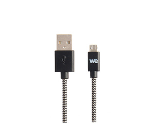 WE WEUSBMICRONYREV100N câble USB 1 m USB A Micro-USB A Noir, Blanc