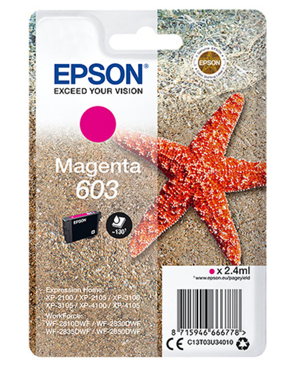 Epson Singlepack Magenta 603 Ink