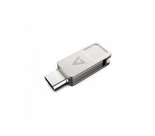 V7 VF364GTC lecteur USB flash 64 Go USB Type-A / USB Type-C 3.2 Gen 1 (3.1 Gen 1) Argent