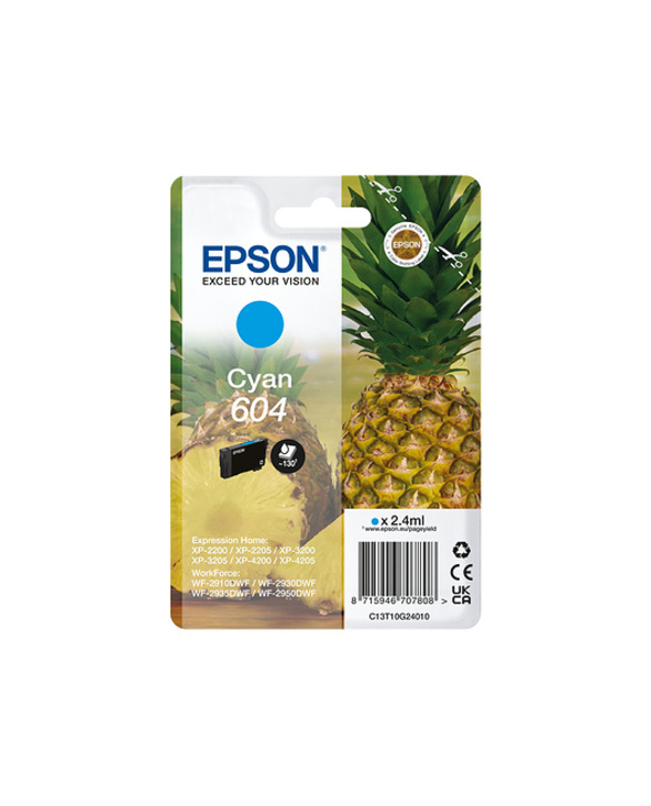 Epson 604 cartouche d'encre 1 pièce(s) Original Rendement standard Cyan