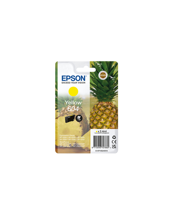 Epson 604 cartouche d'encre 1 pièce(s) Original Rendement standard Jaune