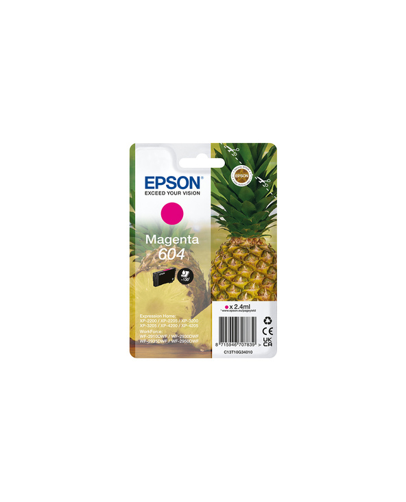 Epson 604 cartouche d'encre 1 pièce(s) Compatible Rendement standard Magenta