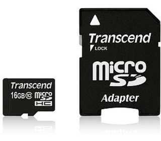 Transcend 16GB microSDHC Class 10 UHS-I 16 Go MLC Classe 10